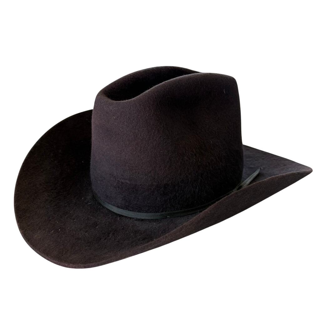 American Hat Co. 22 Grizzly Navy Cowboy Hat Clear Beaver XXX Size 7 Houston TX